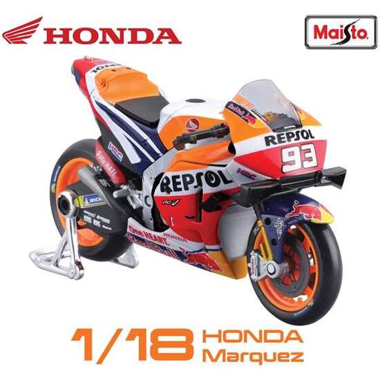 MOTO REPSOL HONDA RC213V MOTOGP MARQUEZ ESCALA 1:18 EXP 12 PIEZAS. image 3