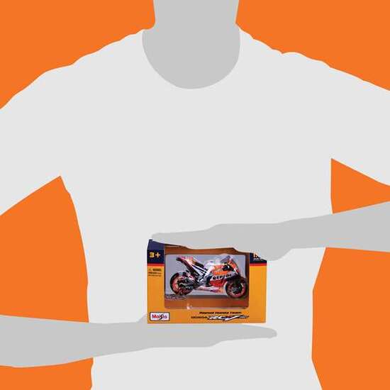 MOTO REPSOL HONDA RC213V MOTOGP MARQUEZ ESCALA 1:18 EXP 12 PIEZAS. image 5