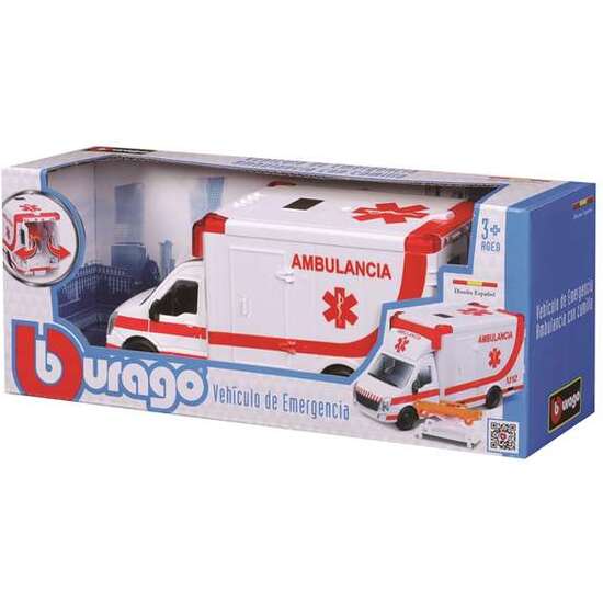 VEHICULO DE EMERGENCIAS AMBULANCIA ESCALA 1:50 BURAGO image 0