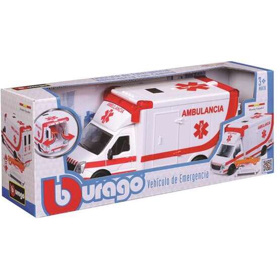 VEHICULO DE EMERGENCIAS AMBULANCIA ESCALA 1:50 BURAGO image 2