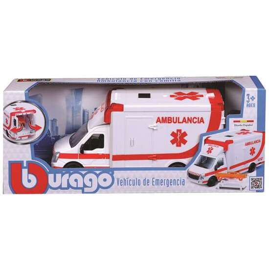 VEHICULO DE EMERGENCIAS AMBULANCIA ESCALA 1:50 BURAGO image 3