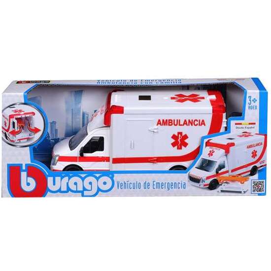 VEHICULO DE EMERGENCIAS AMBULANCIA ESCALA 1:50 BURAGO image 5