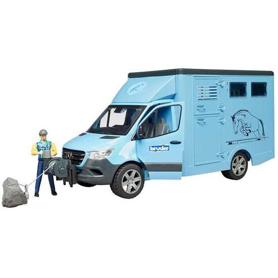 MERCEDES BENZ SPRINTER PARA TRANSPORTE EQUINO. INCLUYE 1 CABALLO. 43X17X22 CM. image 1