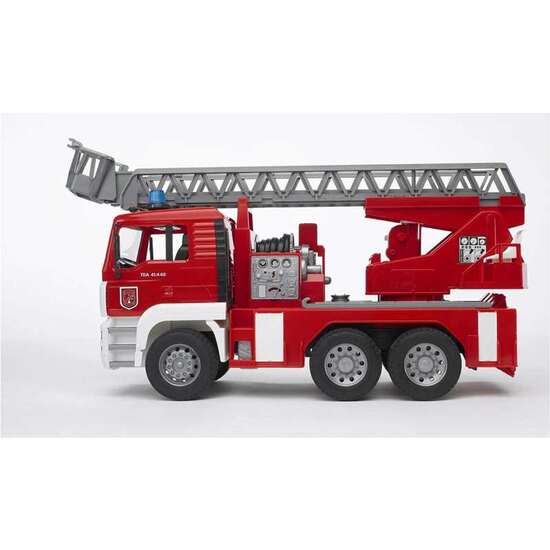 CAMION BOMBEROS MAN TGA CON ESCALERA LUZ Y SONIDO 47X17X24 CM image 2