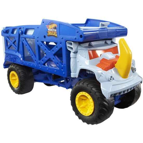 CAMION DE TRANSPORTE HOT WHEELS MONSTER TRUCKS RINO. ESCALA 1:64 image 0