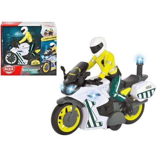 MOTO FRICCIÓN GUARDIA CIVIL CON FIGURA, LUZ Y SONIDO 17 CM image 0