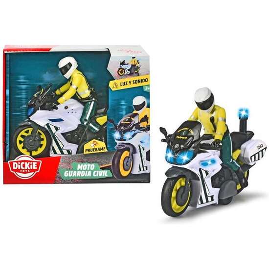 MOTO FRICCIÓN GUARDIA CIVIL CON FIGURA, LUZ Y SONIDO 17 CM image 1