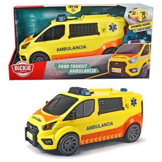 AMBULANCIA DE EMERGENCIAS MEDICAS 38 CM CON LUZ Y SONIDOS. image 1