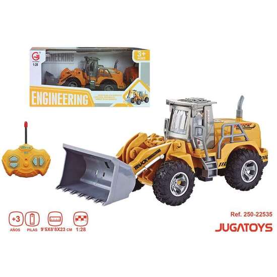 EXCAVADORA RADIO CONTROL, ESCALA 1:28, 95X88X23CM image 1