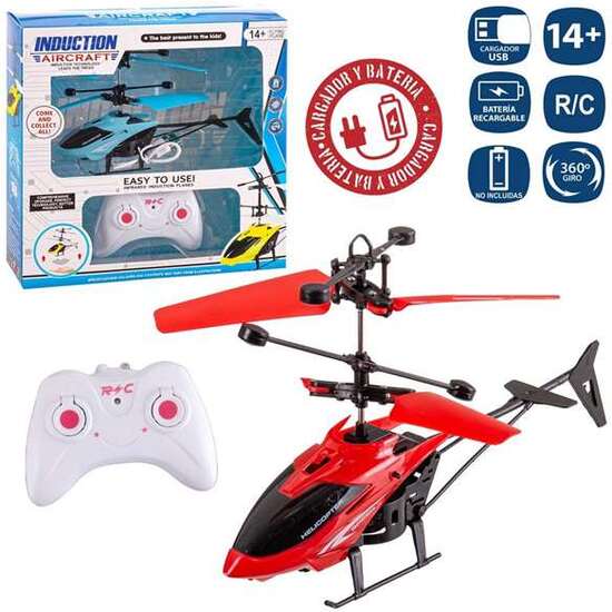 HELICOPTERO RADIO CONTROL 18 CM - MODELOS SURTIDOS image 1