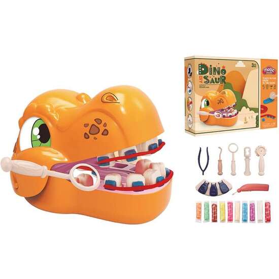 JUEGO PLASTILINA MAGIC DOUGH DENTISTA DINOSAURIOS image 0