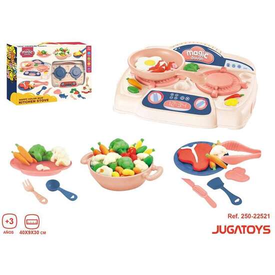 JUEGO PLASTILINA MAGIC DOUGH COCINA CON HORNILLO Y ACCESORIOS 40X9X30CM - MODELOS SURTIDOS image 1