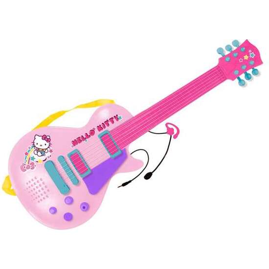 GUITARRA ELECTRONICA CON MICRO HELLO KITTY image 0