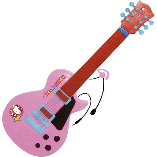 GUITARRA ELECTRONICA CON MICRO HELLO KITTY image 1