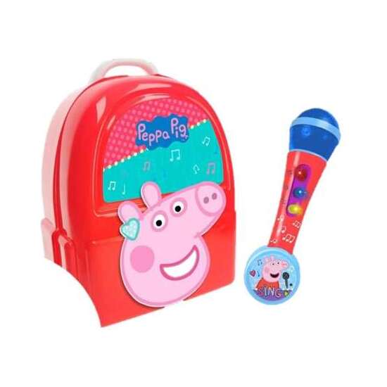 MICROFONO Y MOCHILA CAMERINO 23 CM PEPPA PIG image 0