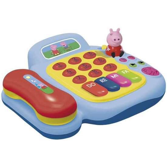 TELEFONO ACTIVIDADES PEPPA PIG C/ SONIDOS Y FIGURA PEPPA PIG image 1