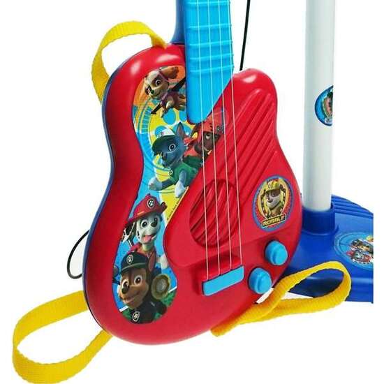 GUITARRA Y MICROFONO DE PIE PAW PATROL CON AMPLIFICADOR (ALTURA REGULABLE) 60X30X17 CM image 2