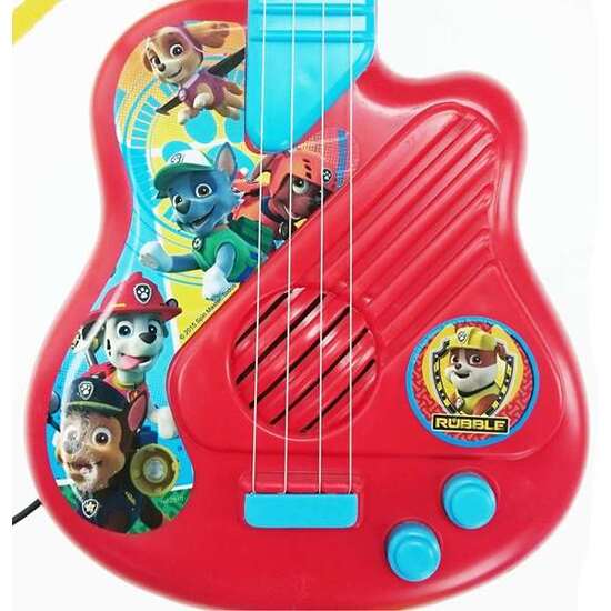 GUITARRA Y MICROFONO DE PIE PAW PATROL CON AMPLIFICADOR (ALTURA REGULABLE) 60X30X17 CM image 4