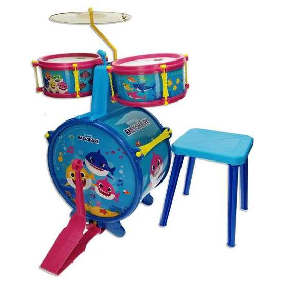 BATERIA SENCILLA C/BANQUETA BABY SHARK image 2