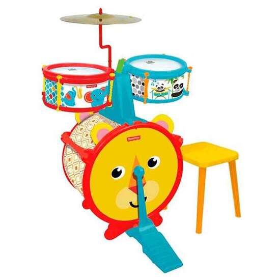 BATERIA SENCILLA FISHER PRICE CON BANQUETA 55X38X36 CM image 0