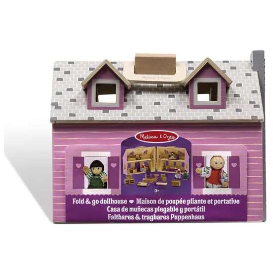 CASA DE MUÑECAS DE MADERA MELISSA & DOUG PLEGABLE Y PORTÁTIL 35X26X20 CM image 2