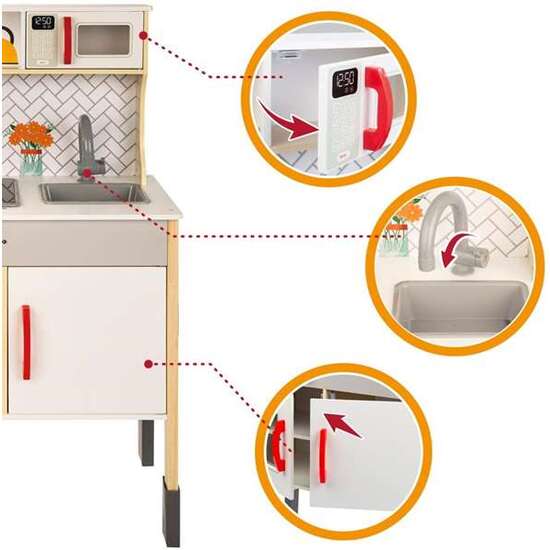 COCINA DE MADERA ELÉCTRICA WOOMAX 59,5X30X94,5 CM image 3