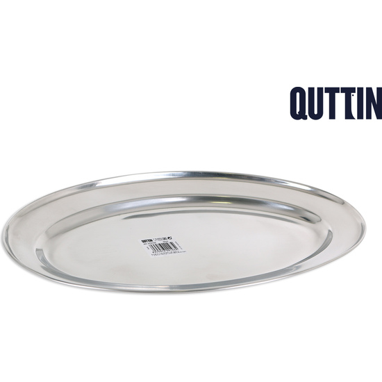 INOX STEEL OVAL TRAY 35CM image 0