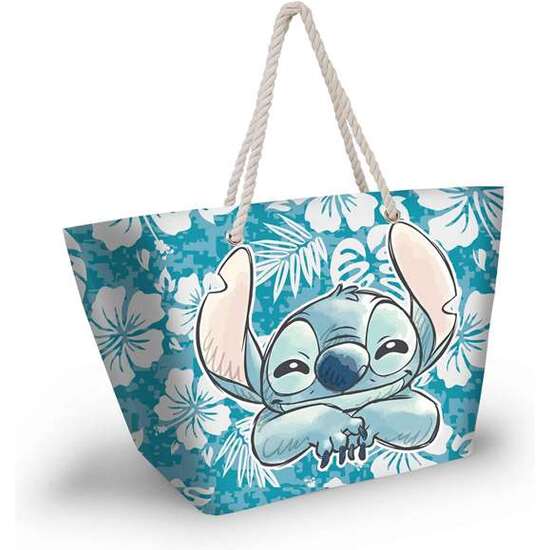 BOLSO PLAYA LILO Y STITCH SOLEIL ALOHA 37X52X17CM image 0