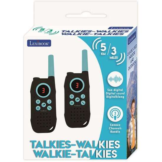 WALKIE-TALKIES LEXIBOOK ALCANCE HASTA 5 KM, CON SOPORTE CINTURÓN. 15X4X21CM image 0