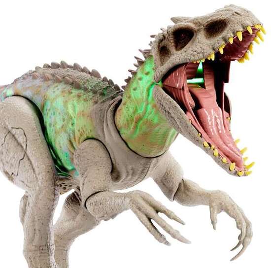 FIGURA DINOSAURIO JURASSIC WORLD REX INDOMINUS CAMÚFLATE Y DEVORA 53 CM CON SONIDOS image 3