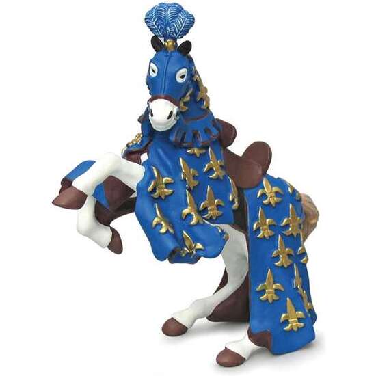 FIGURA CABALLO PRINCIPE FELIPE AZUL 13,3X5,8X8,2CM image 0