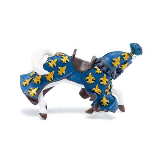 FIGURA CABALLO PRINCIPE FELIPE AZUL 13,3X5,8X8,2CM image 1