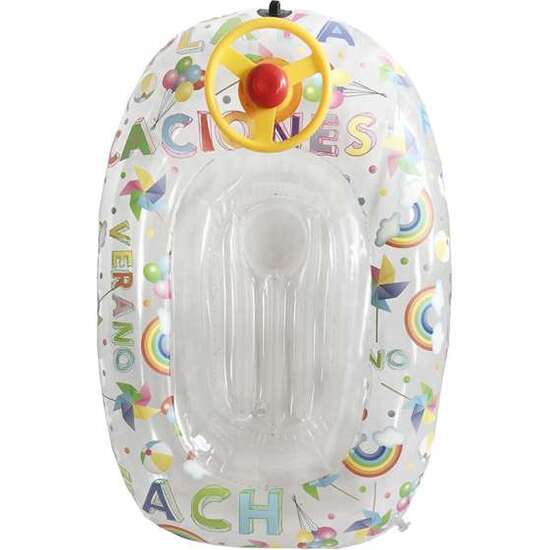 BARCA HINCHABLE CON VOLANTE IRIS 90 CM image 0