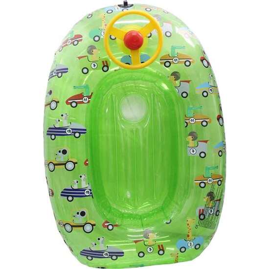 BARCA HINCHABLE CON VOLTANTE COCHES 90 CM - MODELOS SURTIDOS image 2