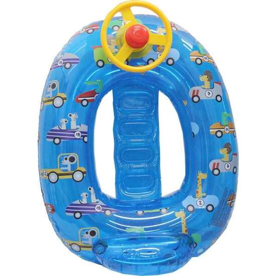 BARCA HINCHABLE CON VOLANTE COCHES 72 CM - MODELOS SURTIDOS image 1