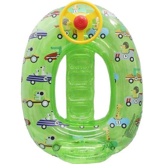 BARCA HINCHABLE CON VOLANTE COCHES 72 CM - MODELOS SURTIDOS image 2