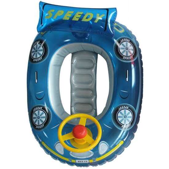 BARCA HINCHABLE COCHE SPEEDY CON VOLANTE 68X50 CM - MODELOS SURTIDOS image 0