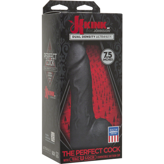 THE PERFECT COCK 7.5 INCH BLACK image 1