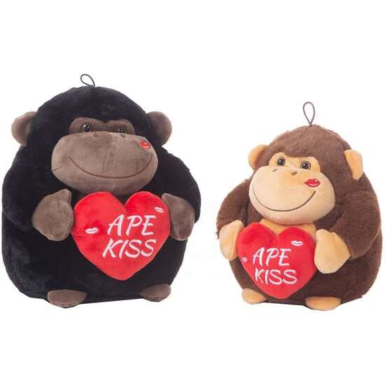 PELUCHE GORILA BOLI CORAZÓN 16CM_2 STDOS. image 0