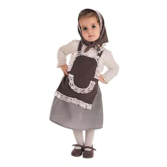 DISFRAZ INFANTIL CASTAÑERA FALDA CUADROS T-1 (3-5 AÑOS) image 0