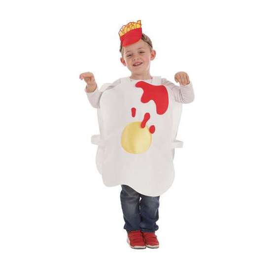 DISFRAZ INFANTIL HUEVO CON TOMATE Y PATATAS T-5 11-13 AÑOS image 0