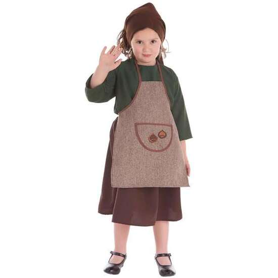DISFRAZ INFANTIL CASTAÑERA OTOÑO VESTIDO LUX T-1 (3-5 AÑOS) image 0