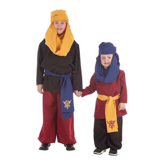 DISFRAZ INFANTIL PAJE CABALGATA FAJÍN AZUL T-3 (7-9 AÑOS) image 0