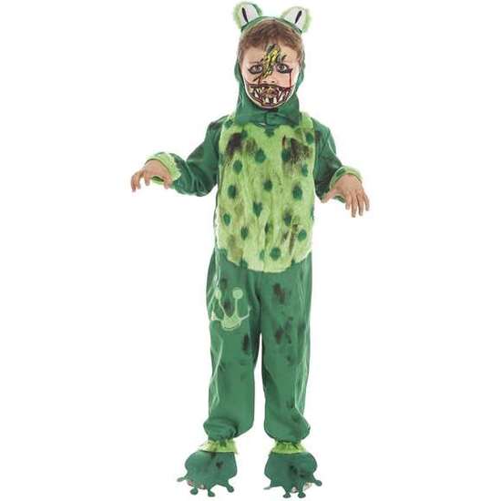 DISFRAZ INFANTIL RANA ZOMBIE Y MAQUILLAJE HALLOWEEN TALLA 7-9 AÑOS image 0