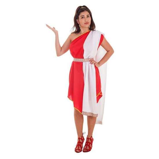 DISFRAZ ADULTO ROMANA PICOS ROJO TALLA L image 0