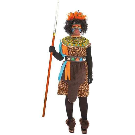 DISFRAZ ADULTO AFRICANA TALLA L image 0