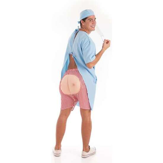 DISFRAZ ADULTO ENFERMO HOSPITAL TALLA XXL image 0