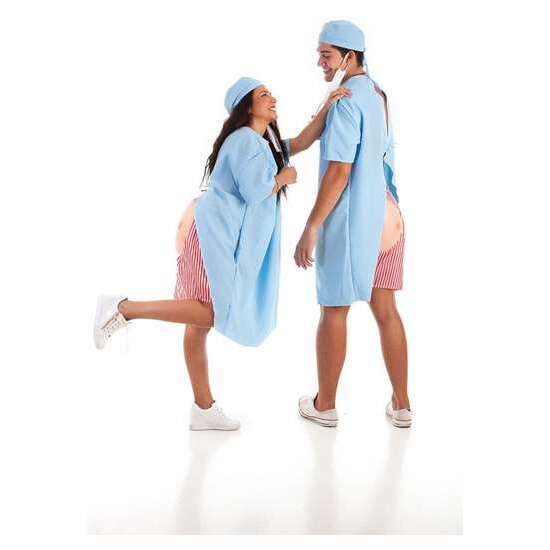 DISFRAZ ADULTO ENFERMO HOSPITAL TALLA XXL image 2