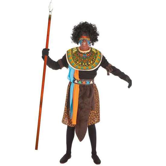 DISFRAZ ADULTO AFRICANO TALLA L image 0