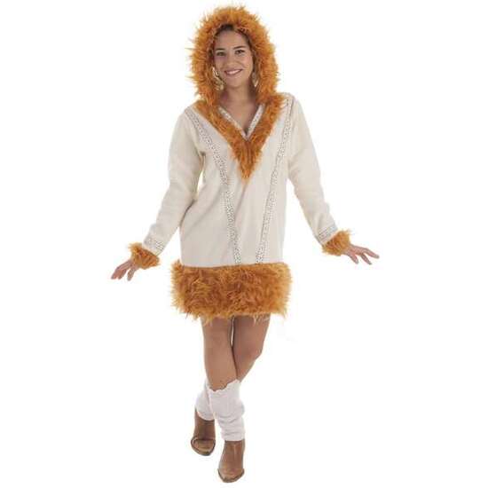 DISFRAZ ADULTO ESQUIMAL NUI MUJER TALLA M image 0